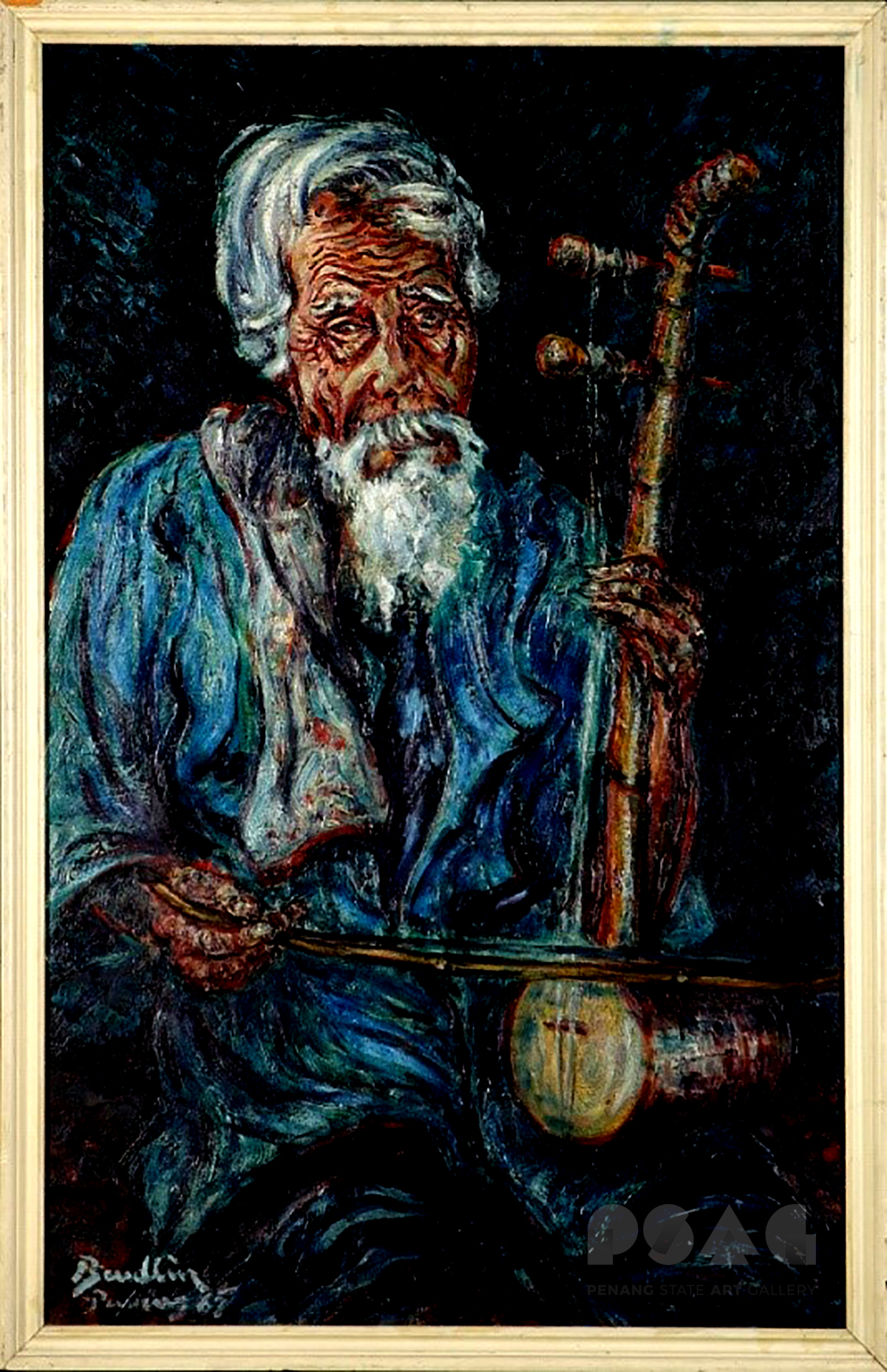 Old Man With Fiddle 1